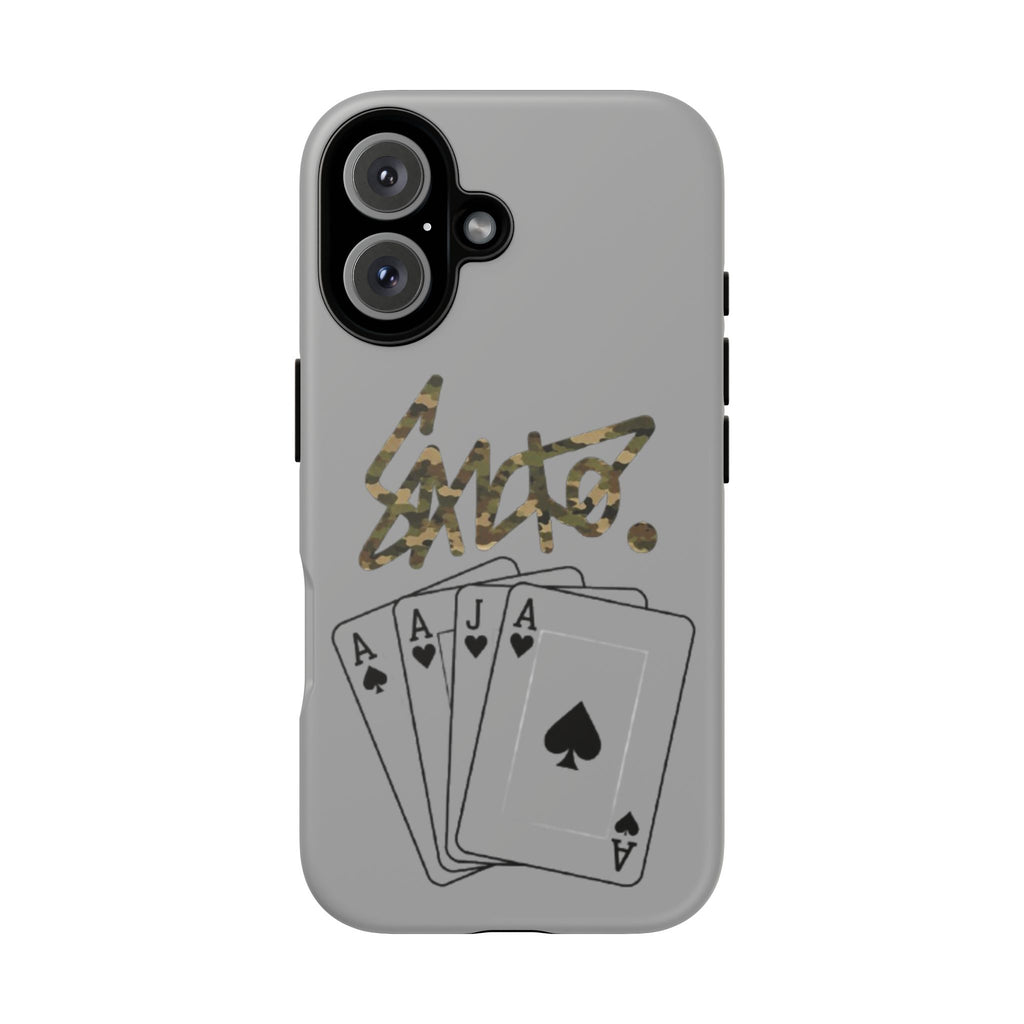 iPhone 16 Phone Case Camo Sancho and Cards