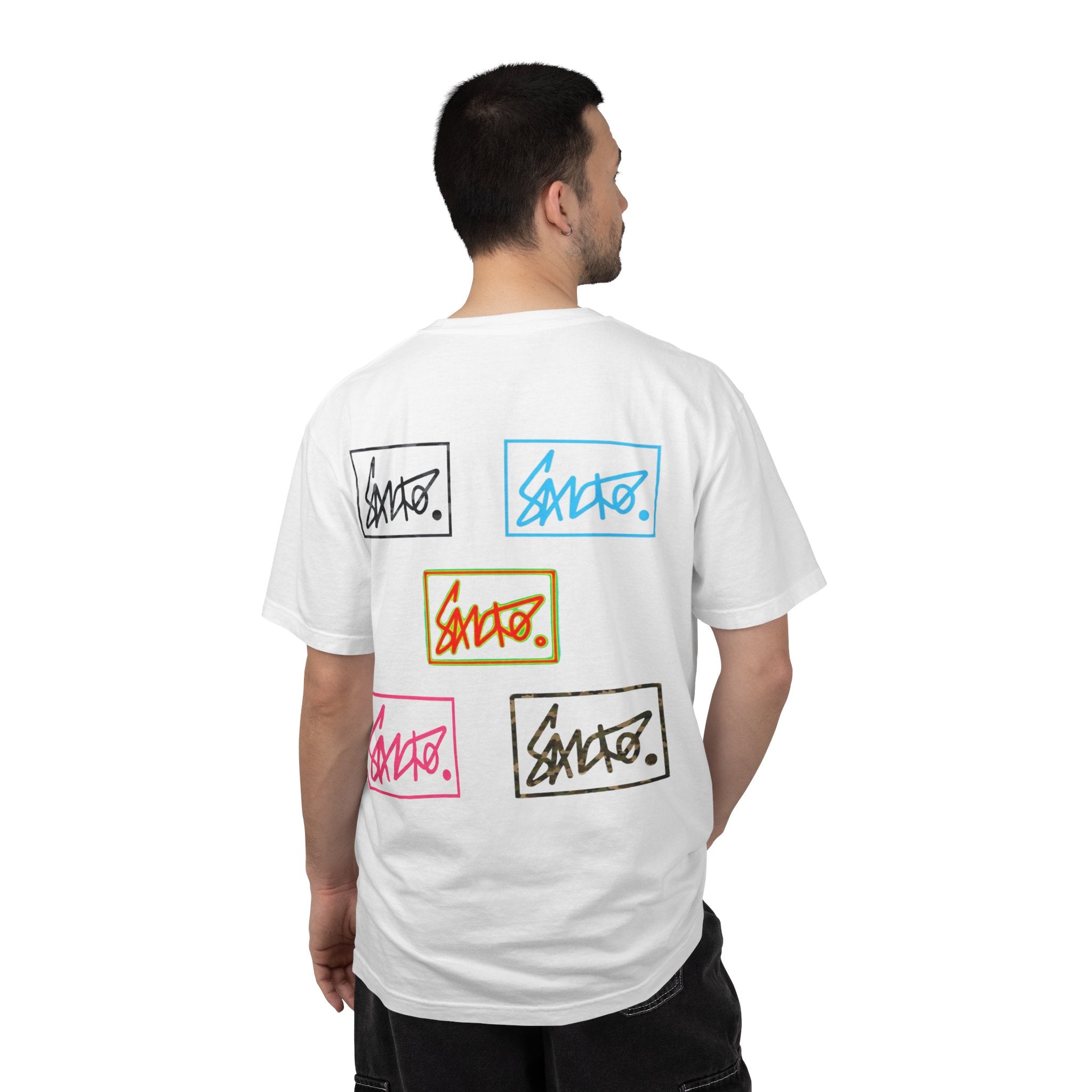 Sancho Retro Logo Box Tee White