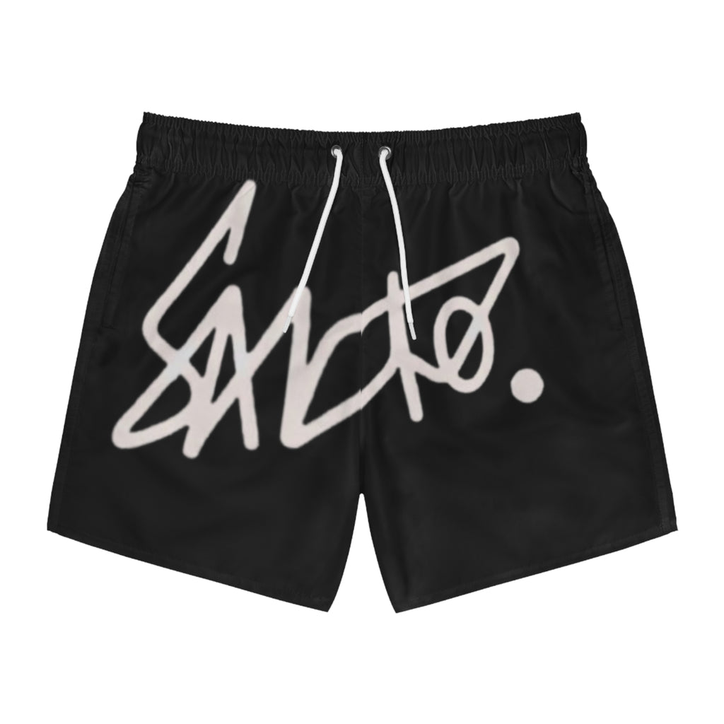 Sancho Signature Black Swim Trunks