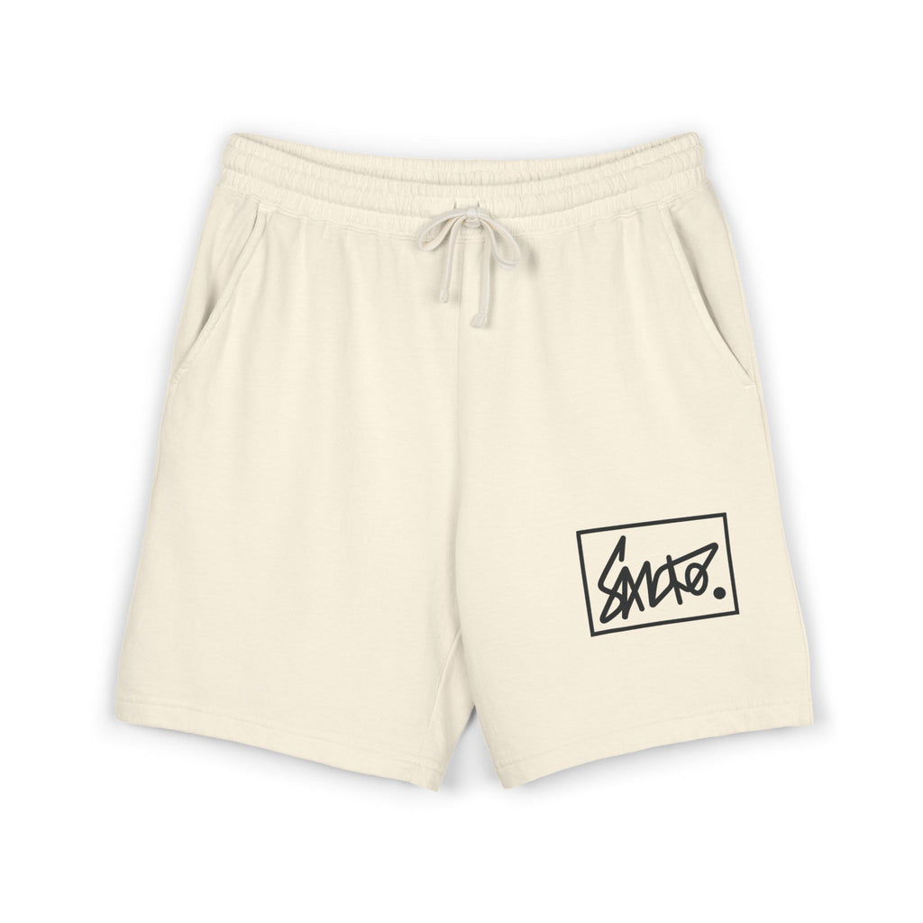 Lightweight Fleece Sweat Shorts — Minimal Box Logo Casual Lounge Shorts