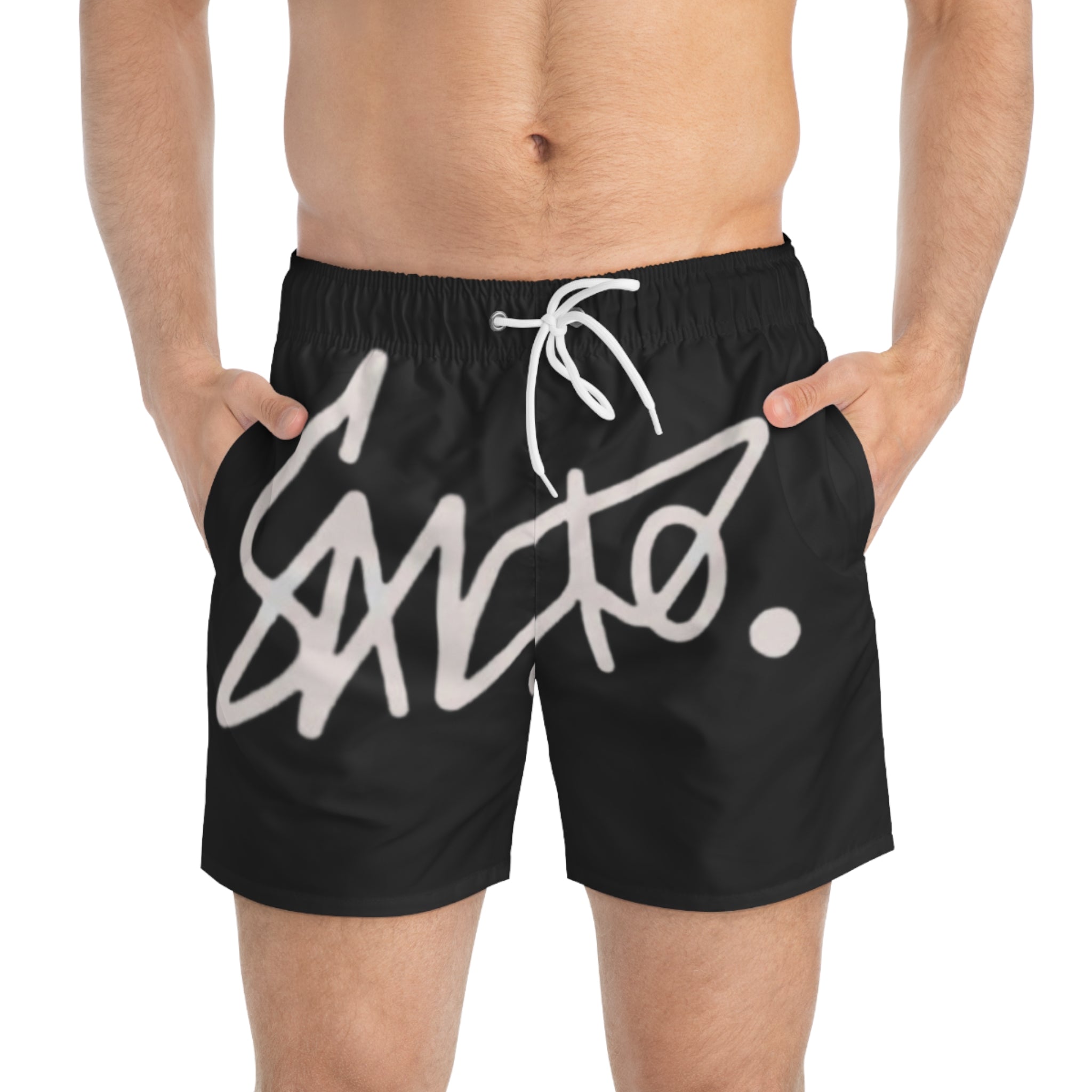 Sancho Signature Black Swim Trunks